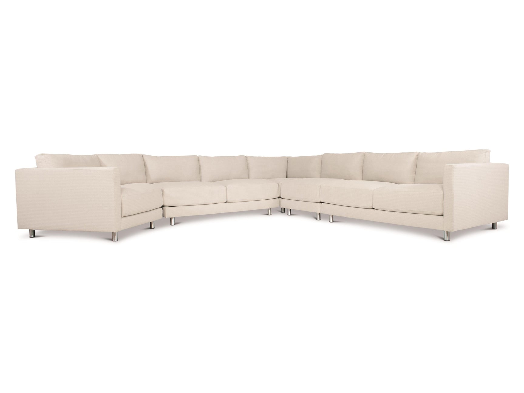 Avanni White/Cream Outdoor Sectional Sofa - Ornate Home