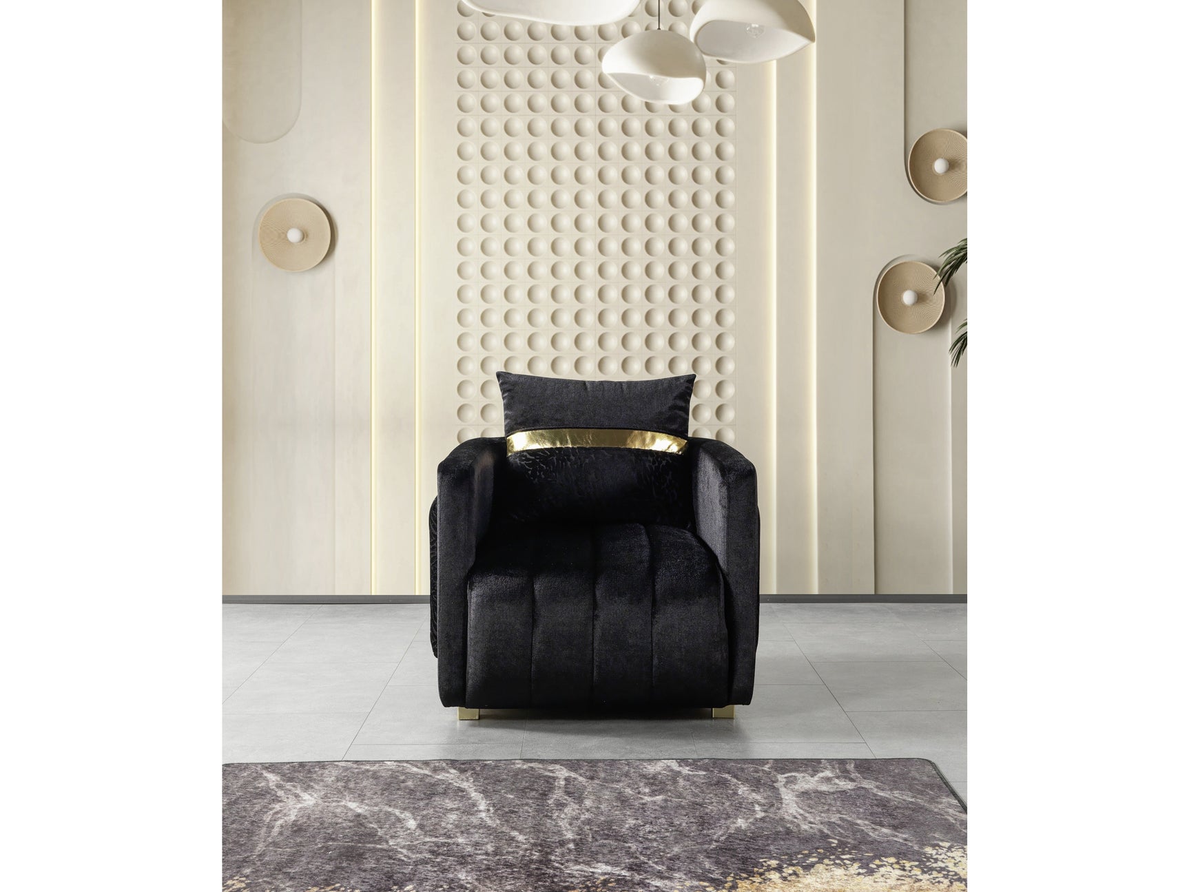 Avanos Black Living Room Set - Ornate Home