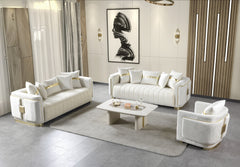 Avanos Cream Chair - Ornate Home