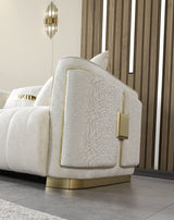 Avanos Cream Living Room Set - Ornate Home