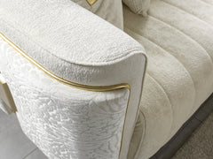 Avanos Cream Loveseat - Ornate Home