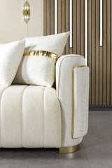 Avanos Cream Sofa - Ornate Home