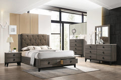 Avantika Faux Marble & Rustic Gray Oak Dresser - Ornate Home