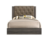 Avantika Rustic Gray Oak Eastern King Bed - Ornate Home