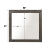 Avantika Rustic Gray Oak Mirror - Ornate Home