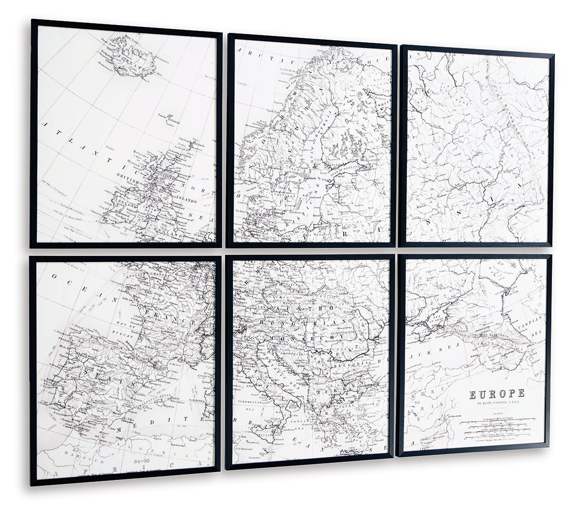 Avanworth Wall Art (Set of 6) (Online Special Price) - Ornate Home