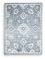 Avanworths Blue/Gray/Ivory Washable Large Rug - Ornate Home
