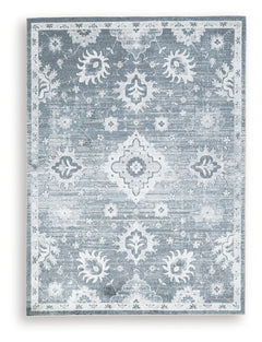 Avanworths Blue/Gray/Ivory Washable Large Rug - Ornate Home
