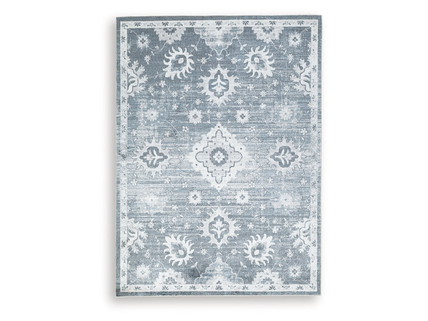 Avanworths Blue/Gray/Ivory Washable Medium Rug (Online Special Price) - Ornate Home