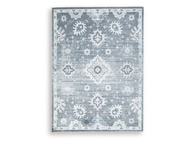 Avanworths Blue/Gray/Ivory Washable Medium Rug (Online Special Price) - Ornate Home
