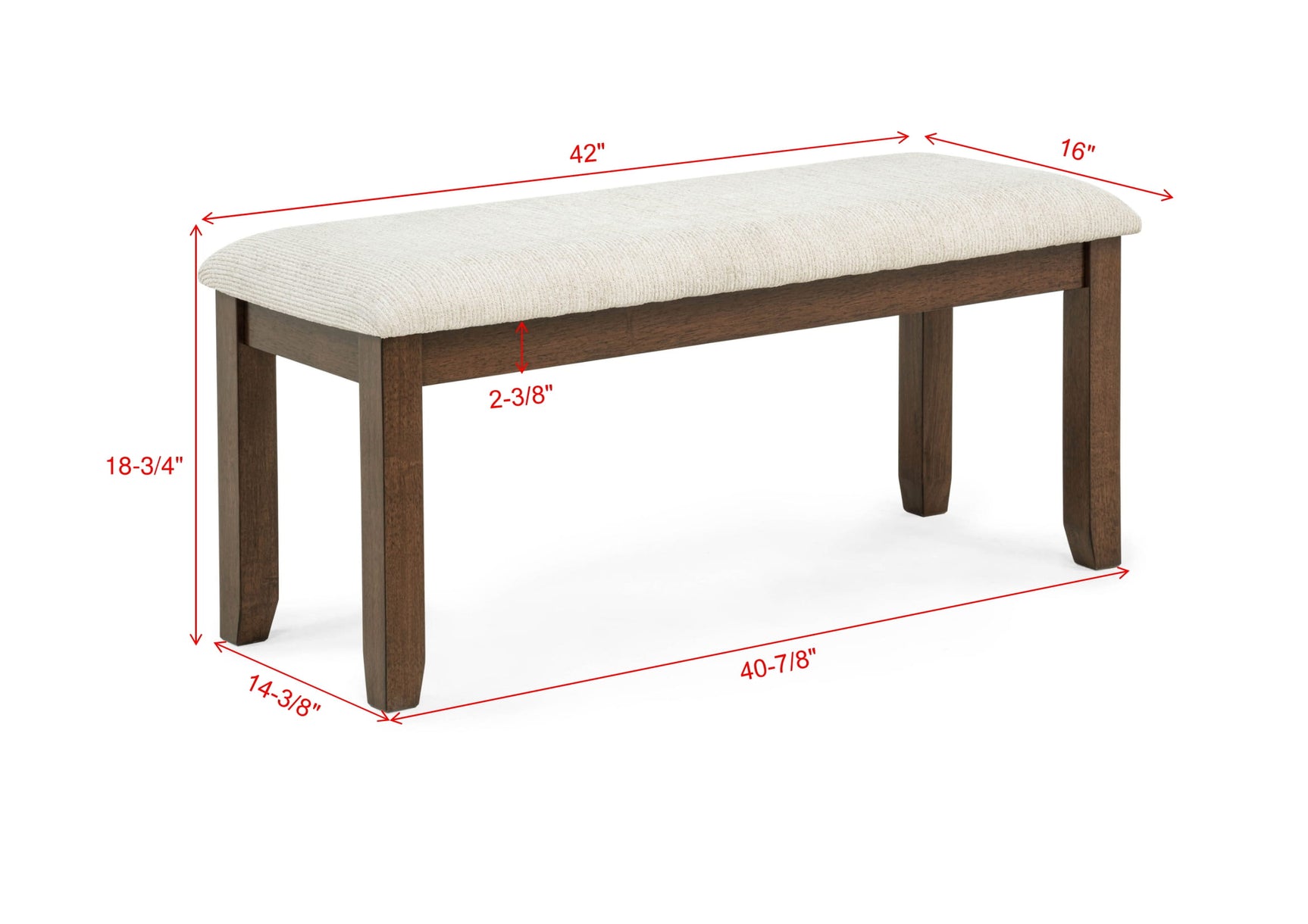 Avasa Cream/Brown 6-Piece Dining Set - Ornate Home