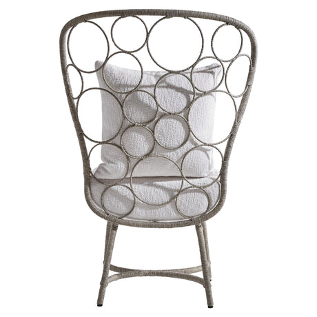 Avea Egret Grey/White/Cream Outdoor Chair - Ornate Home
