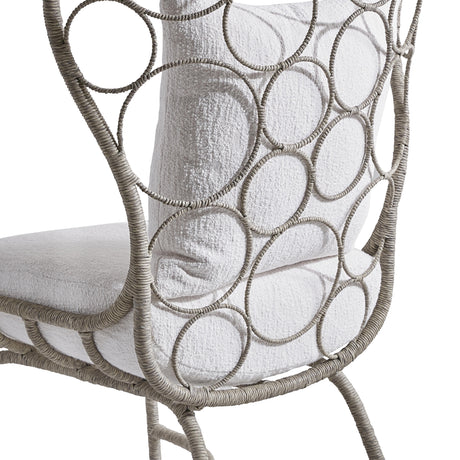 Avea Egret Grey/White/Cream Outdoor Chair - Ornate Home