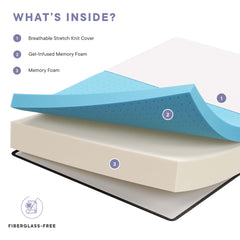 Aveline White 12" California King Mattress - Ornate Home