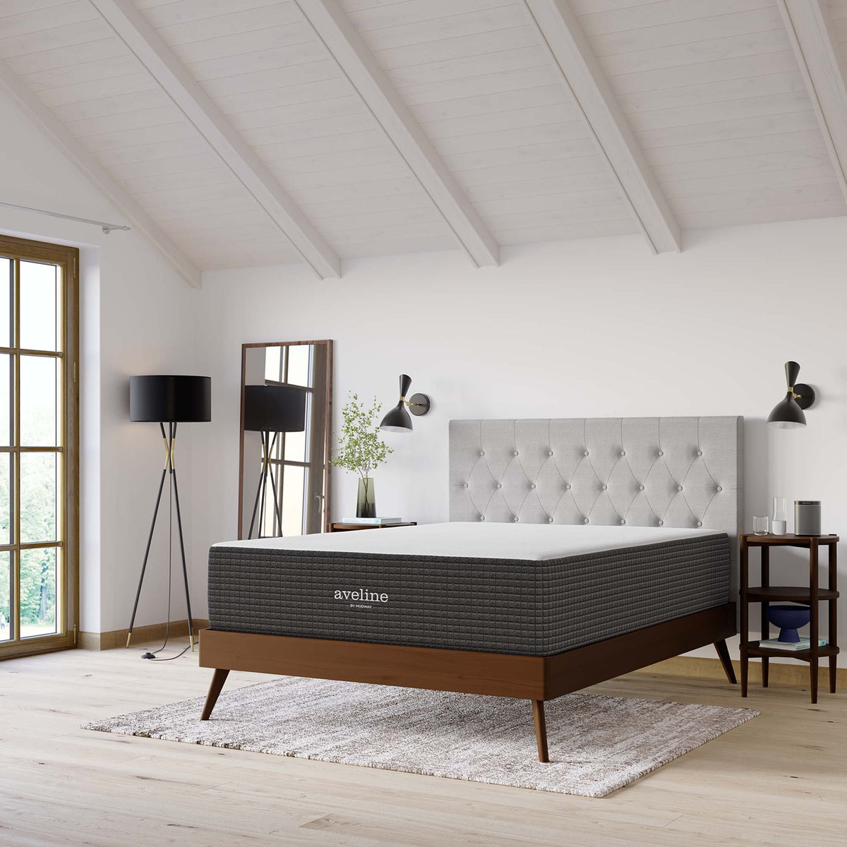 Aveline White 14" Memory Foam King Mattress - Ornate Home