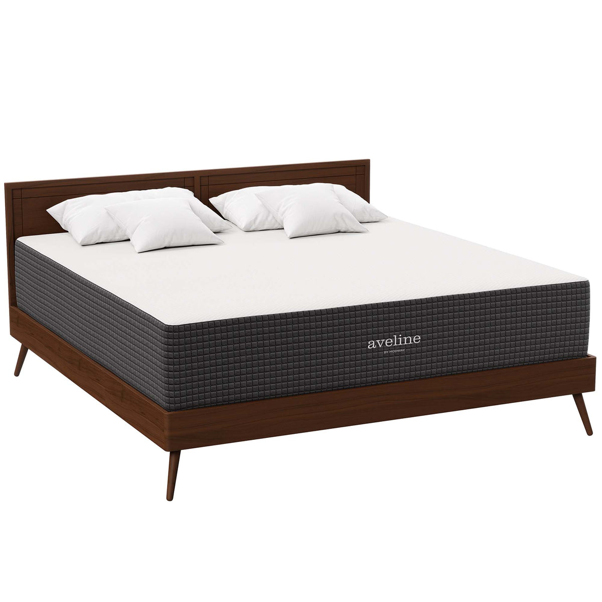 Aveline White 14" Memory Foam King Mattress - Ornate Home