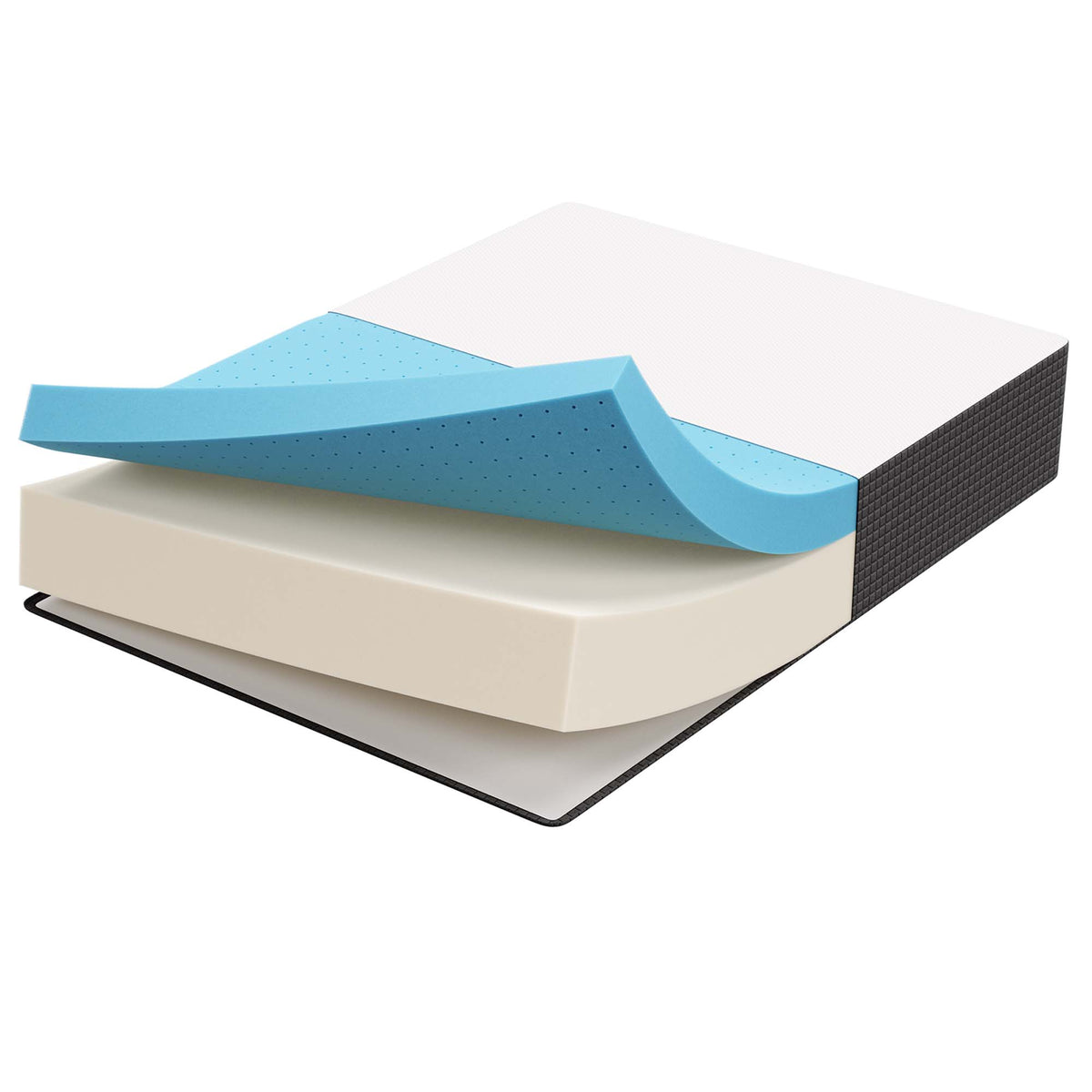 Aveline White 14" Memory Foam Twin Mattress - Ornate Home