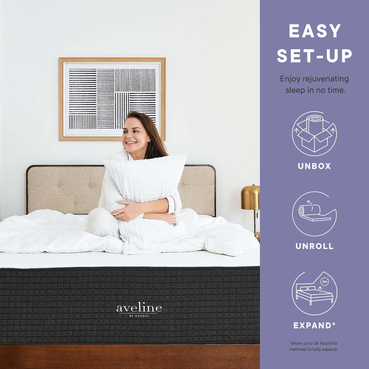 Aveline White 6" Queen Mattress - Ornate Home
