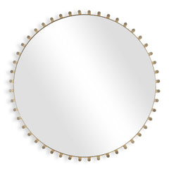 Avelyne Brass Round Mirror - Ornate Home
