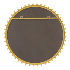 Avelyne Brass Round Mirror - Ornate Home