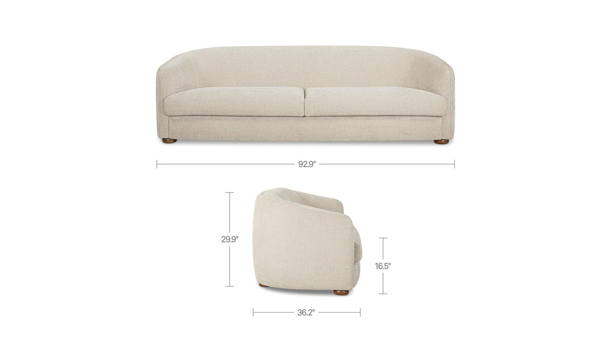 Aven Off White Sofa - Ornate Home
