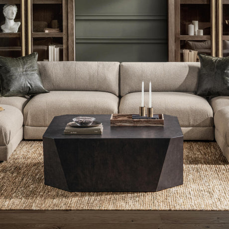 Avena Brown Coffee Table - Ornate Home