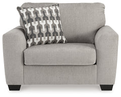 Avenal Park Flannel Oversized Chair & Ottoman - Ornate Home