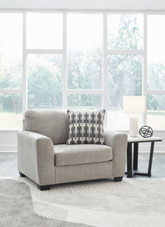 Avenal Park Flannel Oversized Chair & Ottoman - Ornate Home