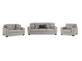 Avenal Park Flannel Sofa and 2 Loveseats (Online Special Price) - Ornate Home