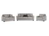 Avenal Park Flannel Sofa and 2 Loveseats - Ornate Home