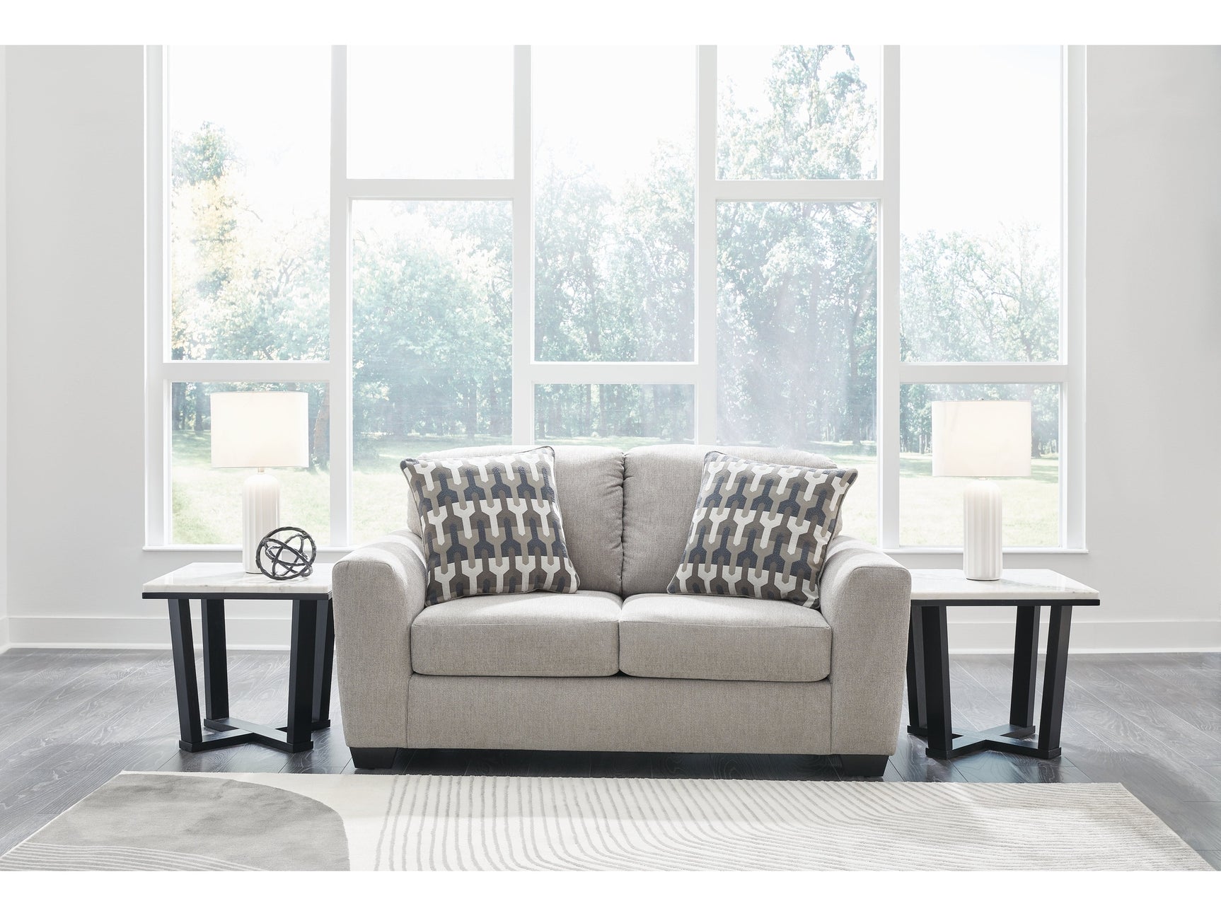 Avenal Park Gray Loveseat - Ornate Home