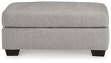 Avenal Park Gray Ottoman - Ornate Home