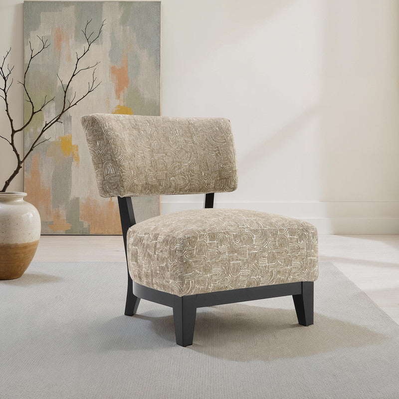 Aveni Beige Accent Chair - Ornate Home