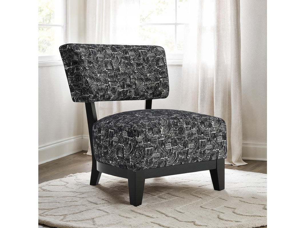 Aveni Black Accent Chair - Ornate Home