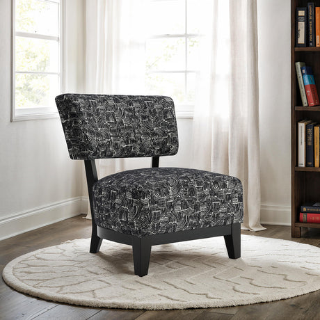 Aveni Black Accent Chair - Ornate Home