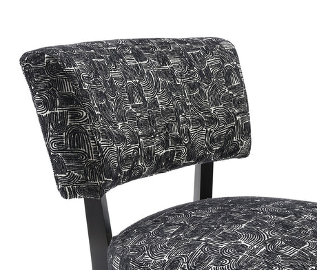 Aveni Black Accent Chair - Ornate Home