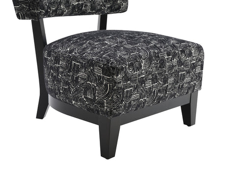 Aveni Black Accent Chair - Ornate Home