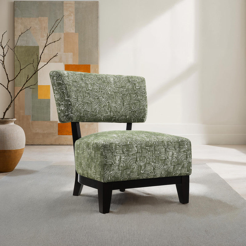 Aveni Green Accent Chair - Ornate Home