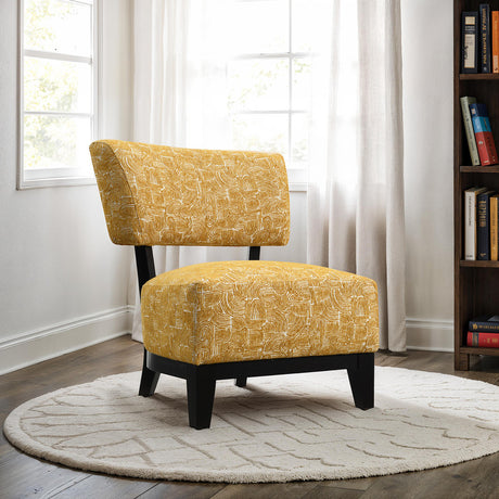 Aveni Yellow Accent Chair - Ornate Home