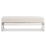 Aventura Beige/Frosted Nickel Bench - Ornate Home