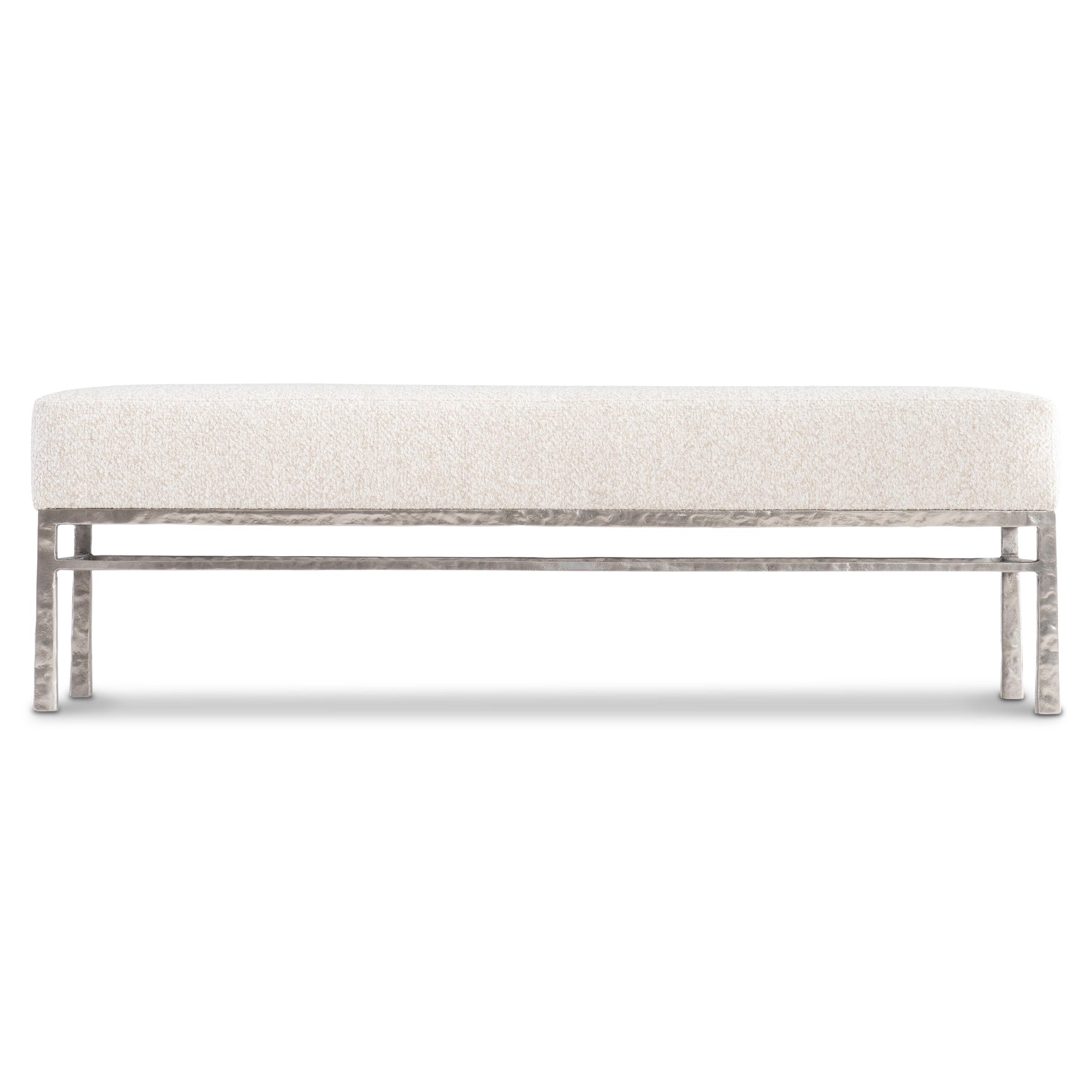 Aventura Beige/Frosted Nickel Bench - Ornate Home