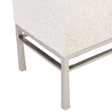 Aventura Beige/Frosted Nickel Bench - Ornate Home