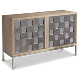 Aventura Door Frosted Nickel Chest - Ornate Home