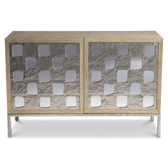 Aventura Door Frosted Nickel Chest - Ornate Home