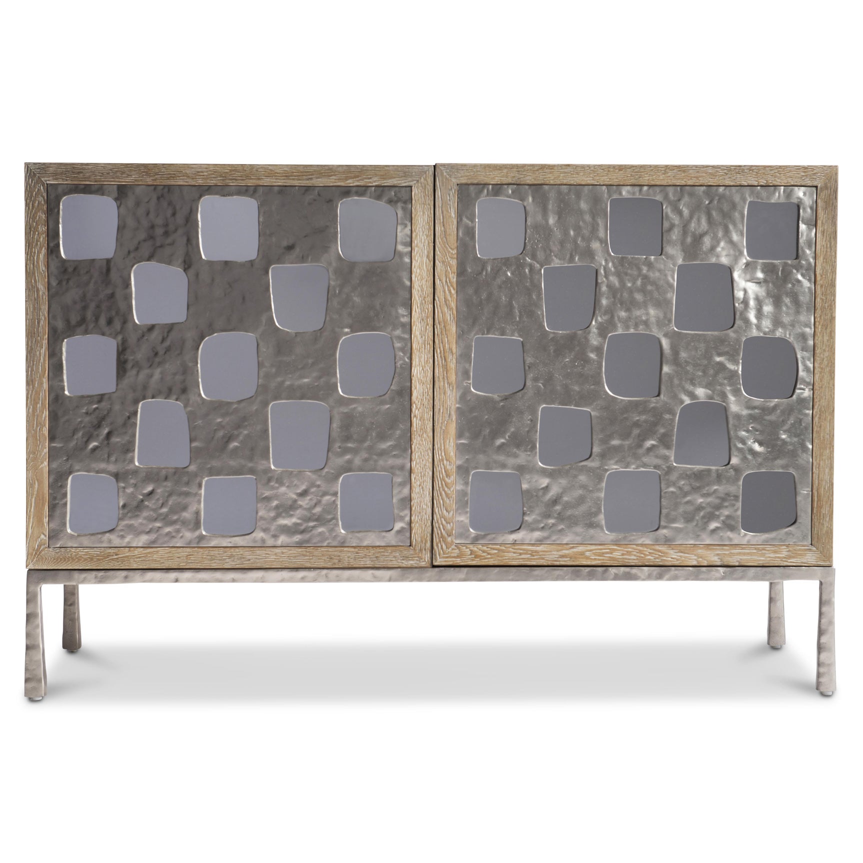 Aventura Door Frosted Nickel Chest - Ornate Home