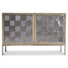 Aventura Door Frosted Nickel Chest - Ornate Home