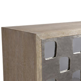 Aventura Door Frosted Nickel Chest - Ornate Home