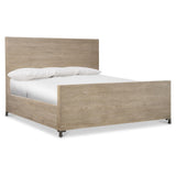 Aventura Frosted Nickel King Panel Bed