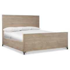 Aventura Frosted Nickel King Panel Bed
