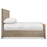 Aventura Frosted Nickel King Panel Bed